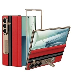 Kalernd for Samsung Galaxy Z Fold 7 Phone Case Luxury Genuine Leather Full Body